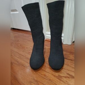 Sage And Simple Black Knit Sock Boot